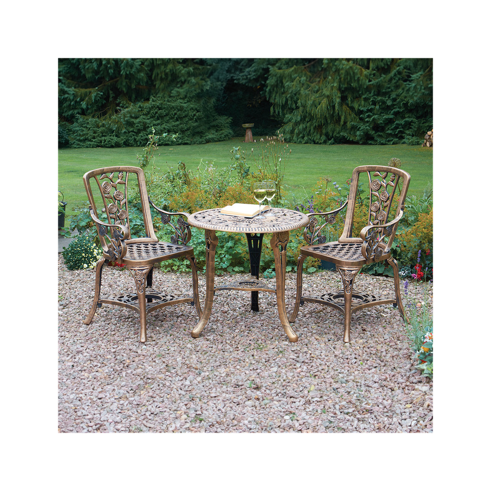 Rose Armchair Patio Set - Bronze