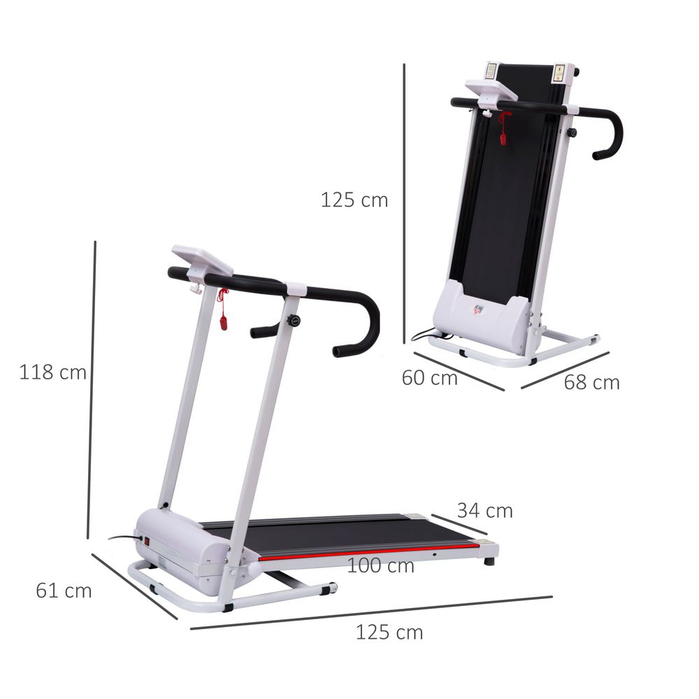 1-10Km/h Folding Treadmill Home Running Fitness Machine Safety Stopper